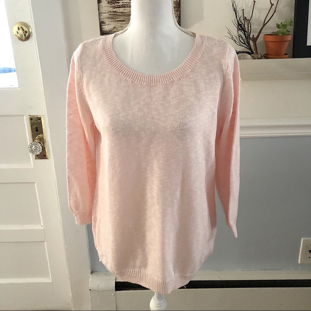 Old Navy Sheet Light Pink Knit Sweater